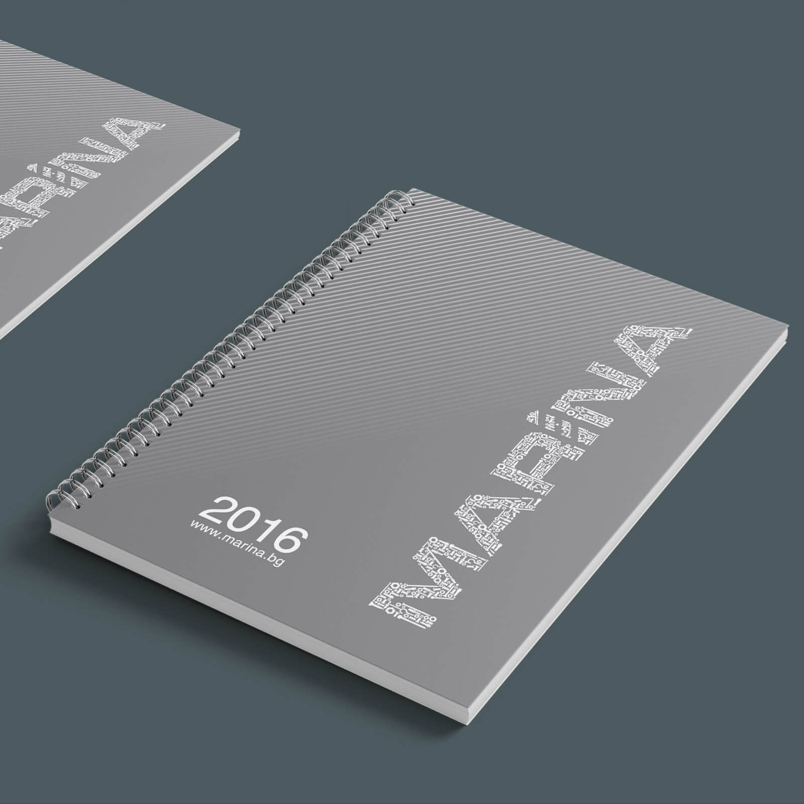 тефтер със спирала марина